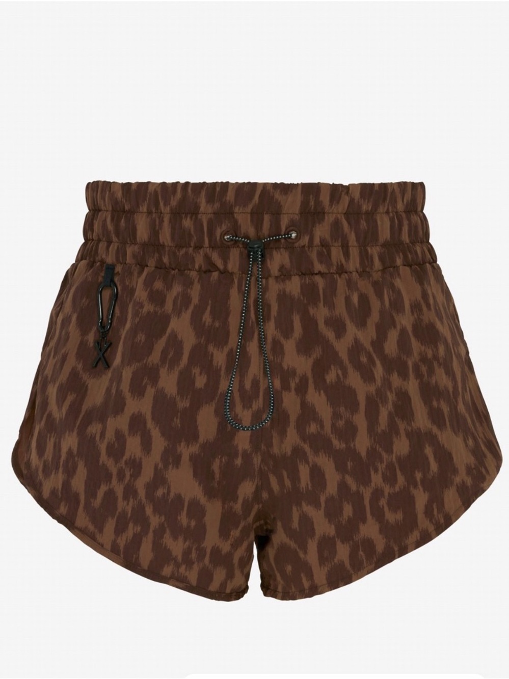 Savage X Fenty Brown Leopard Print Athletic Shorts